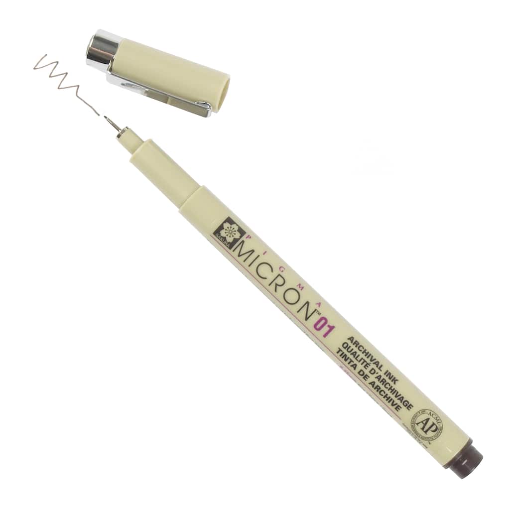 Pigma® Micron� 01 Fine Line Pen | Michaels 01 brown pigma pen